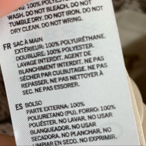 Aldo snake print large boho fringe bag purse - Picture 10 of 11